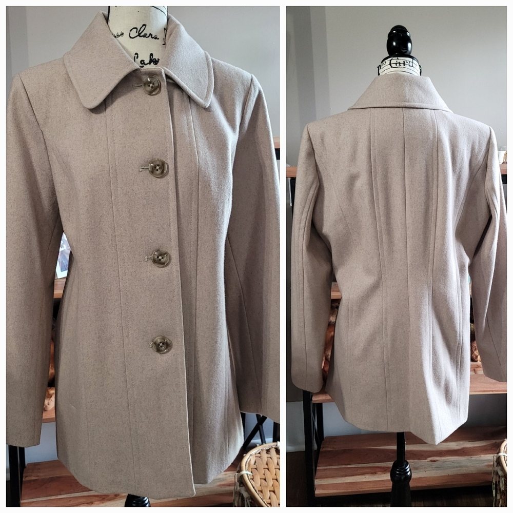 London Fog Felted Wool Academia Coat - Picture 2 of 8